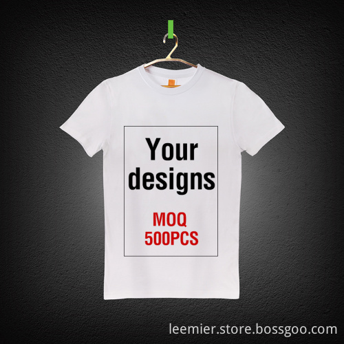 Custom high quality blank plain 100% cotton t shirt